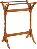 Oak Finished Blanket Quilt Rack F7351