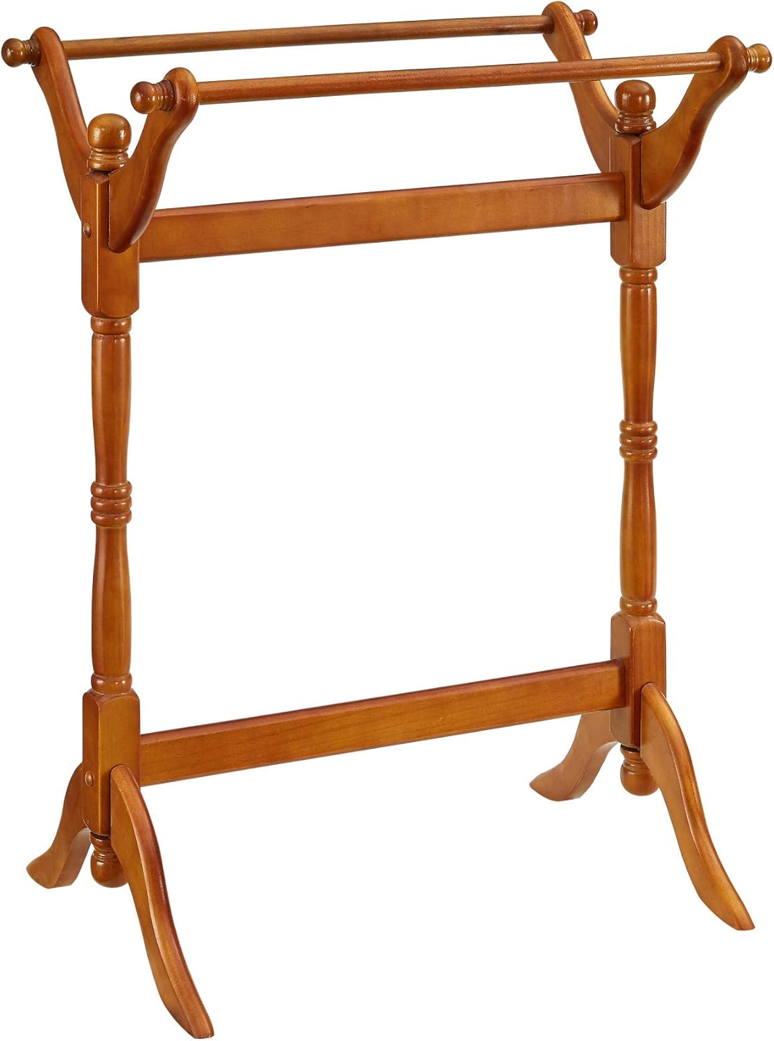 Oak Finished Blanket Quilt Rack F7351