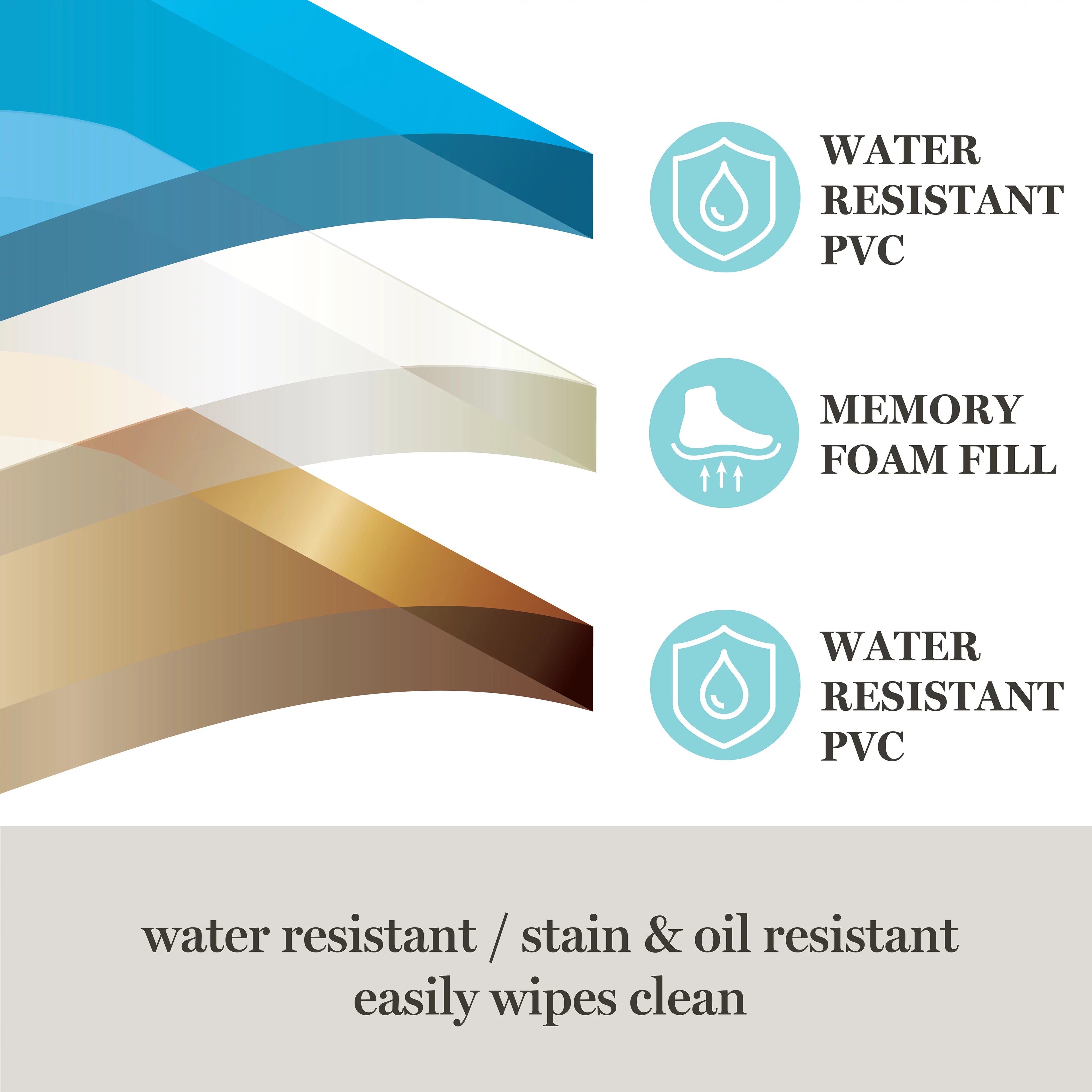 Blue/Purple 20"x39" Water Resistant Kitchen Mat N84387