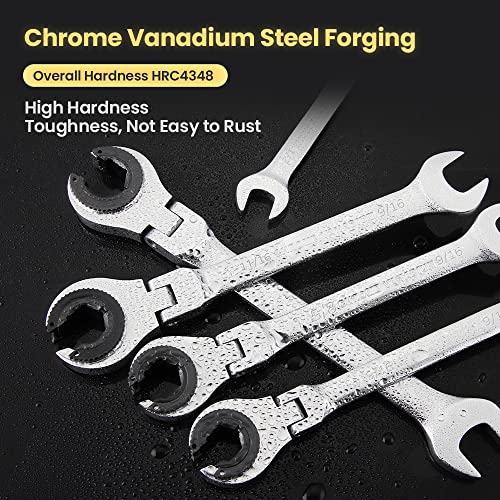 12PCS Metric Combination Ratcheting Wrench Set with 72 Teeth O4098