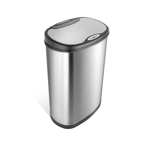 13 Gallon Stainless Steel Automatic Motion Sensor Trash Can A8201