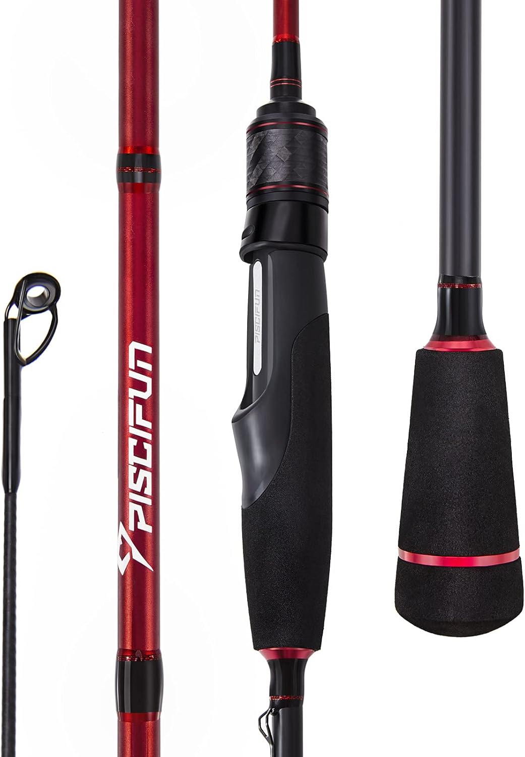 Lightweight Carbon Spinning Fishing Rod 2 Pcs Pack of 2 M80197
