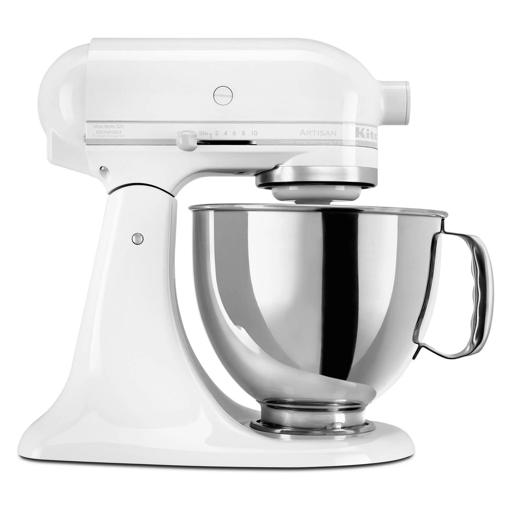 White 5 Quart Tilt-Head Stand Mixer N2509