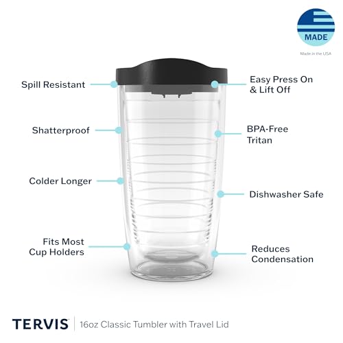 16oz Double Walled Insulated Tumbler Travel Cup 4pk D3814