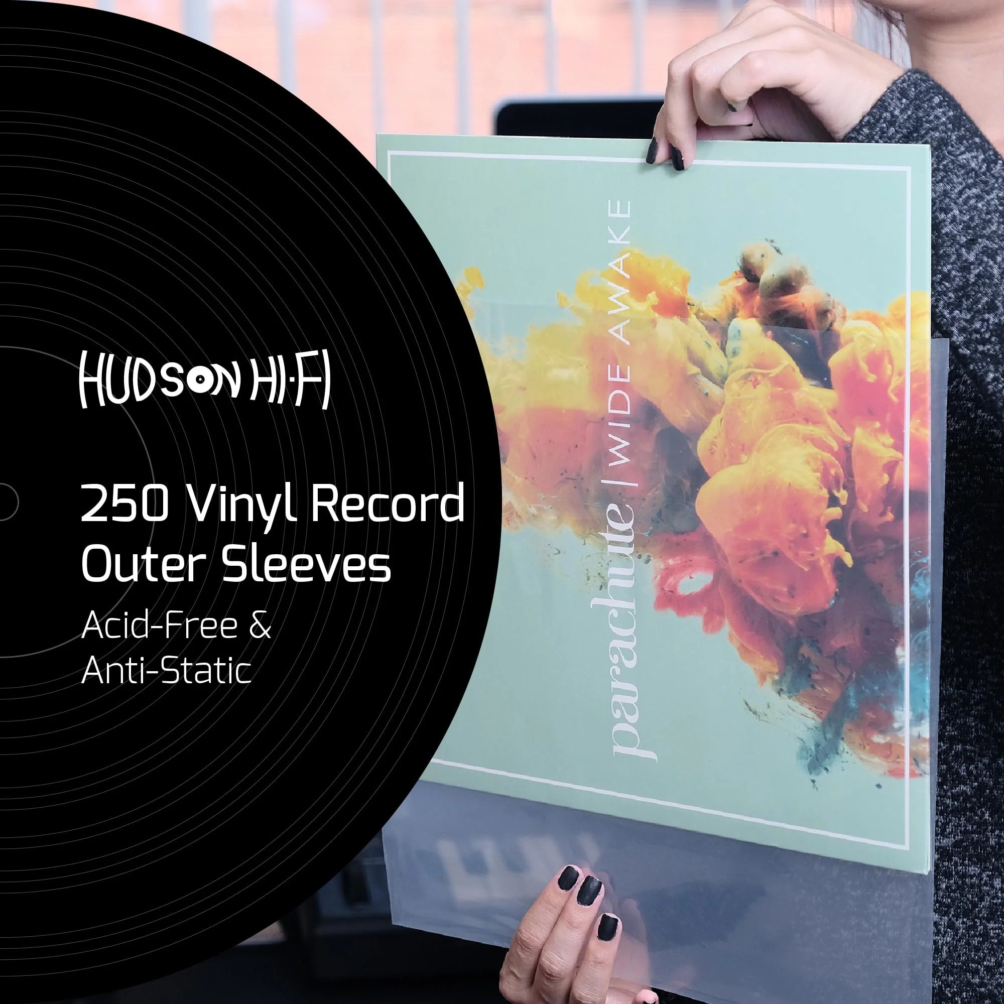 250 Pack Clear Vinyl Record Outer Sleeves 3mm Thick S320