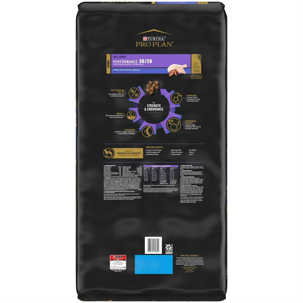 30/20 Turkey Duck & Quail Formula Dry Dog Food U212