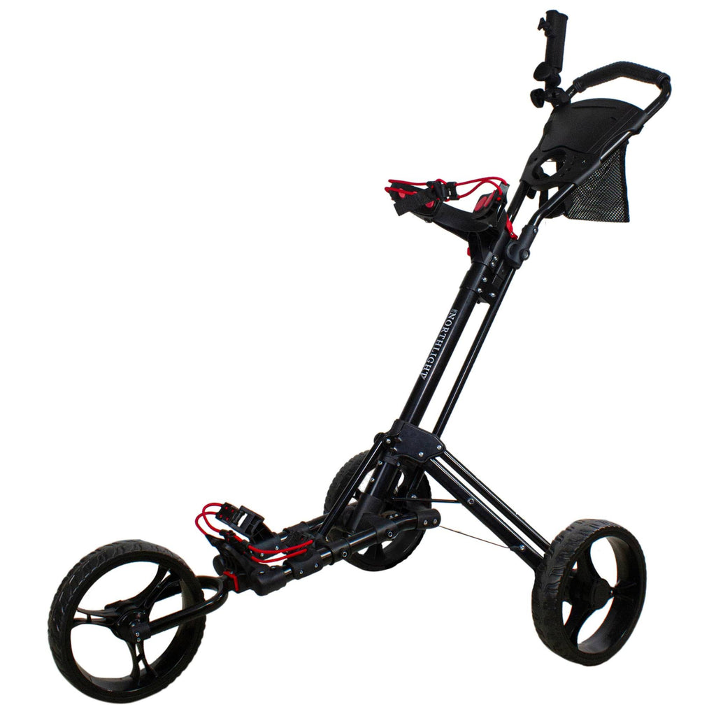 Black 3 Wheel Golf Bag Push Cart B54030