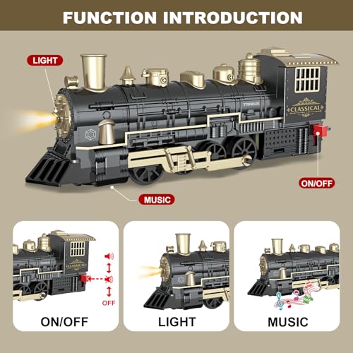 Remote Control Electric Train Set with Tracks A99582