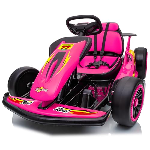 Red Electric Go Kart with EVA Tires, 400W, Max Speed 8.1 MPH C33289