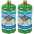 1lb Empty Refillable Propane Cylinder Tank W8763
