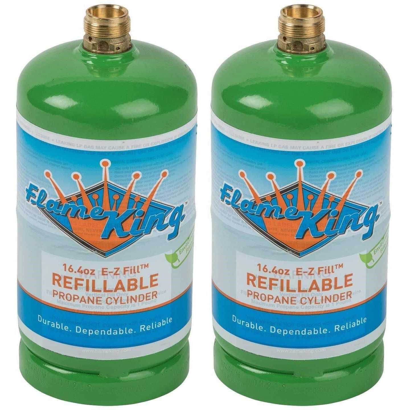 1lb Empty Refillable Propane Cylinder Tank W8763
