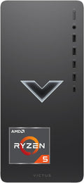 Black Gaming Desktop with AMD Ryzen 5 5600G, AMD Radeon RX 6400, 16GB RAM, 512GB SSD + 1TB HDD, Windows 11 Home N56544