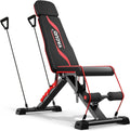 Adjustable Weight Bench with Barbell Rack X7416