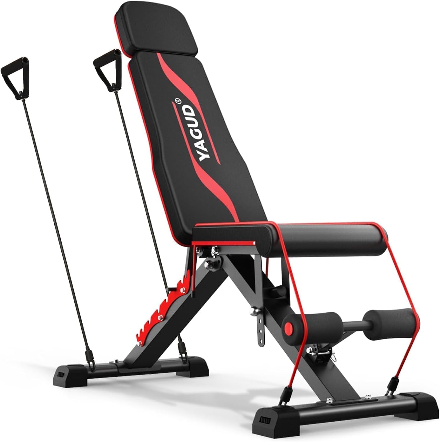 Adjustable Weight Bench with Barbell Rack X7416