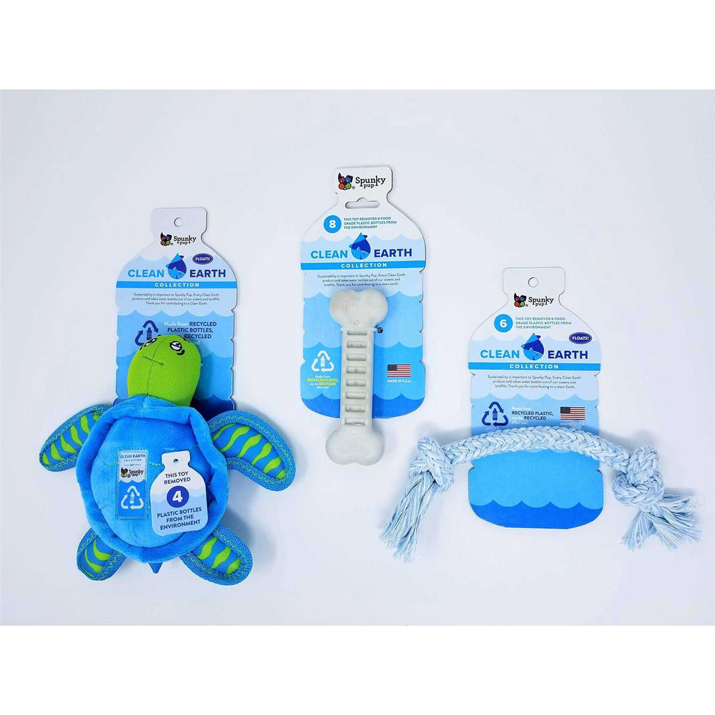 Clean Earth Plush Turtle Dog Toy I965406