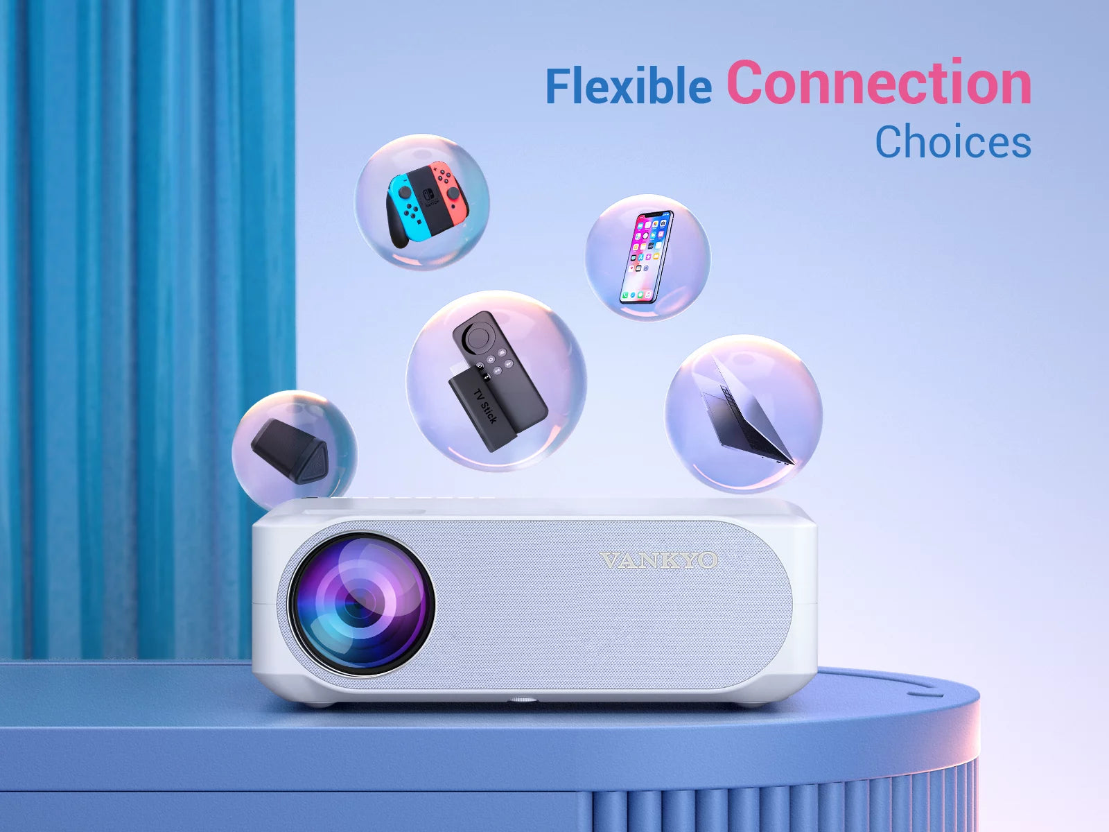 Native 1080P Projector with LCD Display K5787
