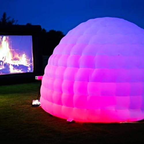 Inflatable Dome Tent (14x14x9FT) with Air Blower and Light G487673