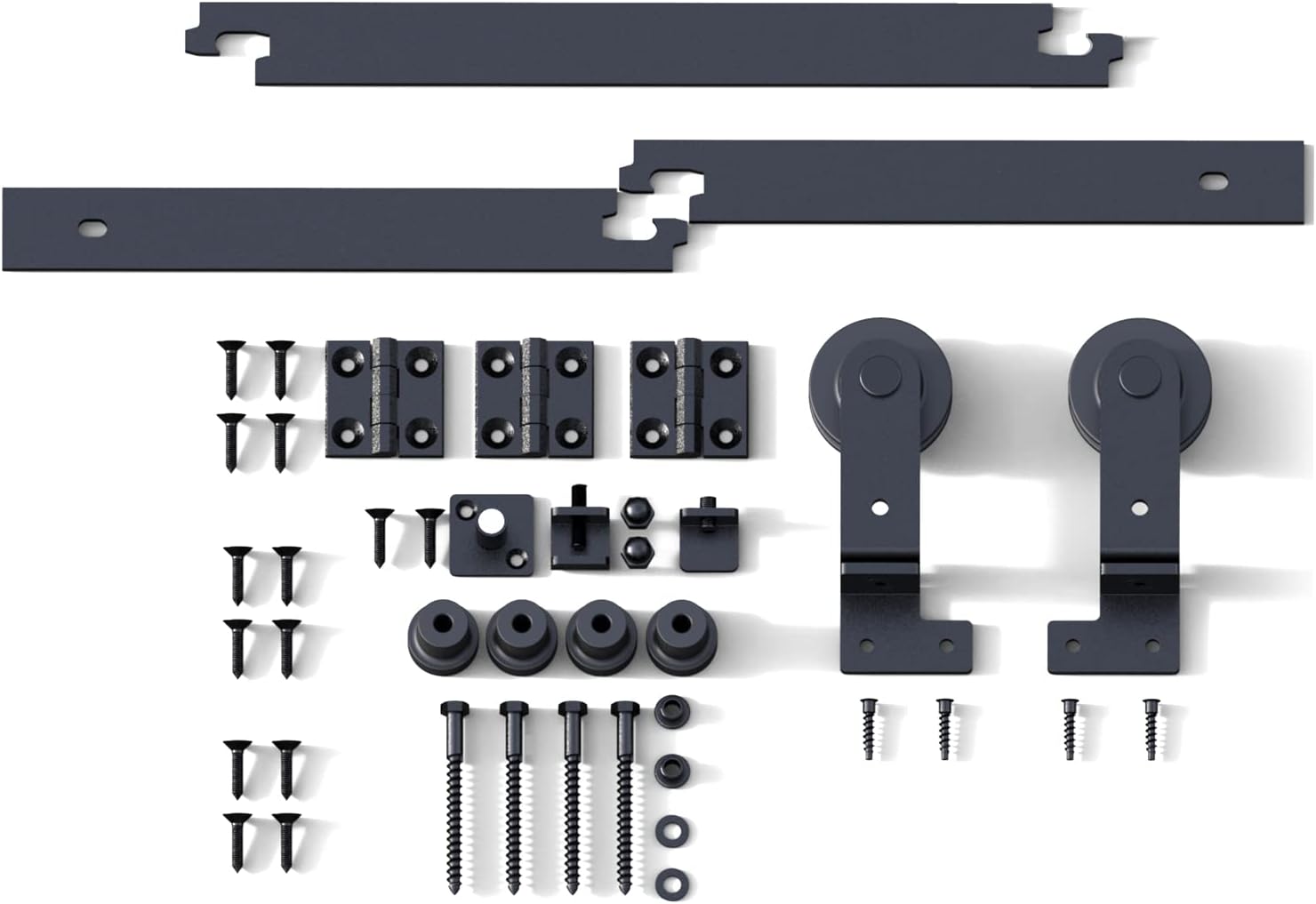 3.5FT/42'' Bi-Folding Sliding Barn Door Hardware Kit Heavy Duty D920