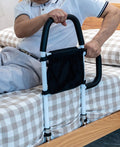 Heavy Duty 330lbs Bed Rails with Dual Padded Grab Bars & Storage Pocket P321840