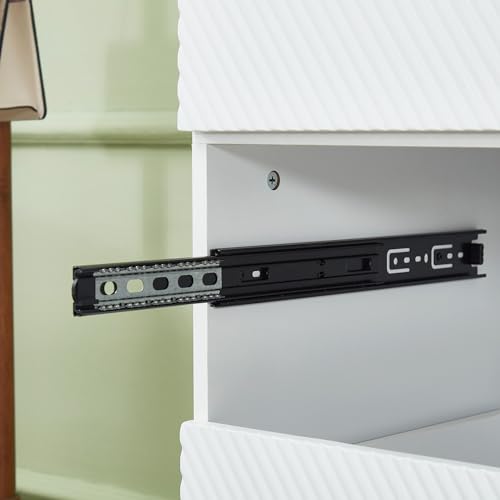 White 4 Doors 3 Drawers Wooden Closet Cabinet Wardrobe Armoire R306755
