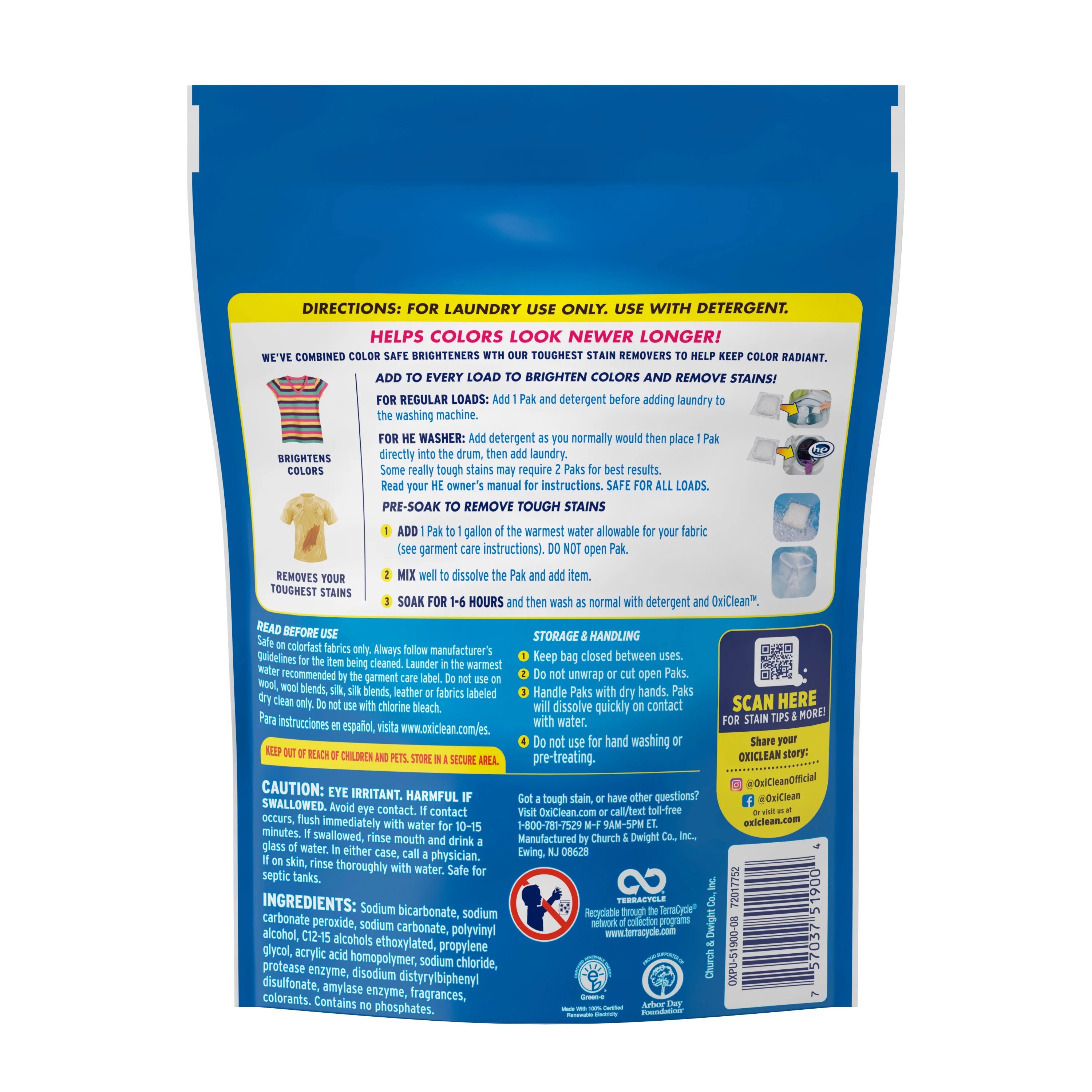 Laundry Brightener & Stain Remover, 10 Count T565