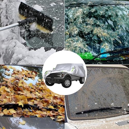 Black & Green 600D Oxford Fabric Waterproof Car Cover S499447