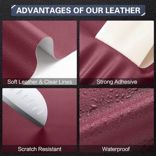 Classic Red Brown Self Adhesive Leather Repair Tape K2318