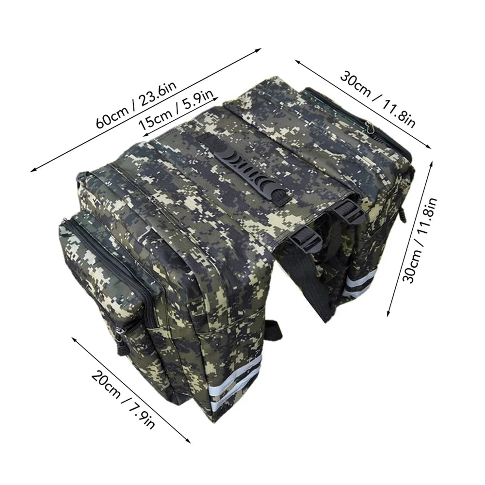 Rear Seat Bag Cycling Bike Rack Double Pannier Bag X2855