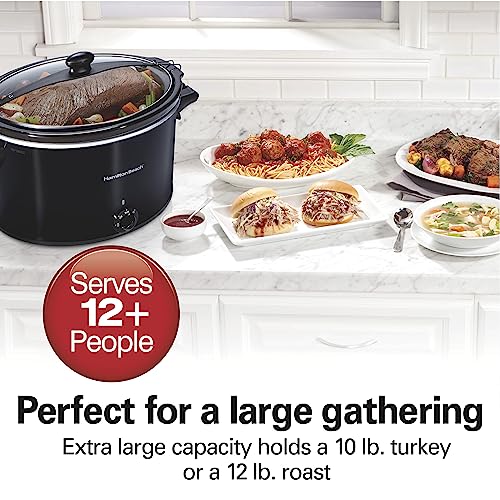 6-Quart Black Portable Slow Cooker B73027