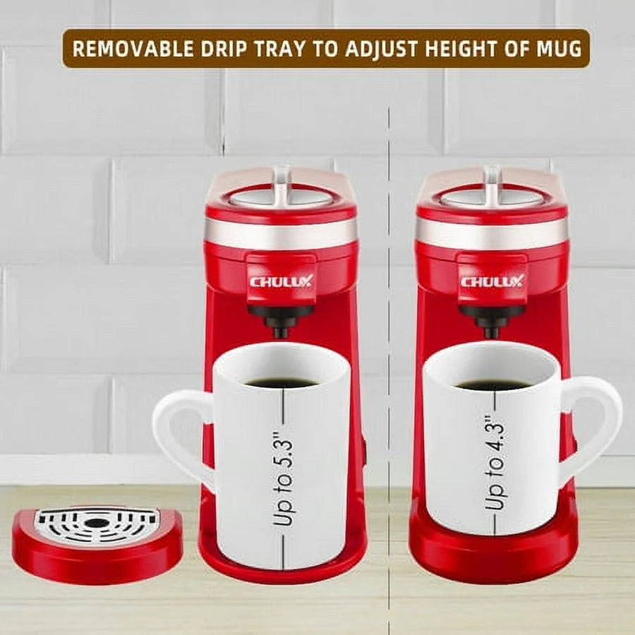 Mini Single Serve Coffee Maker for K Pod & Ground Coffee Q43631