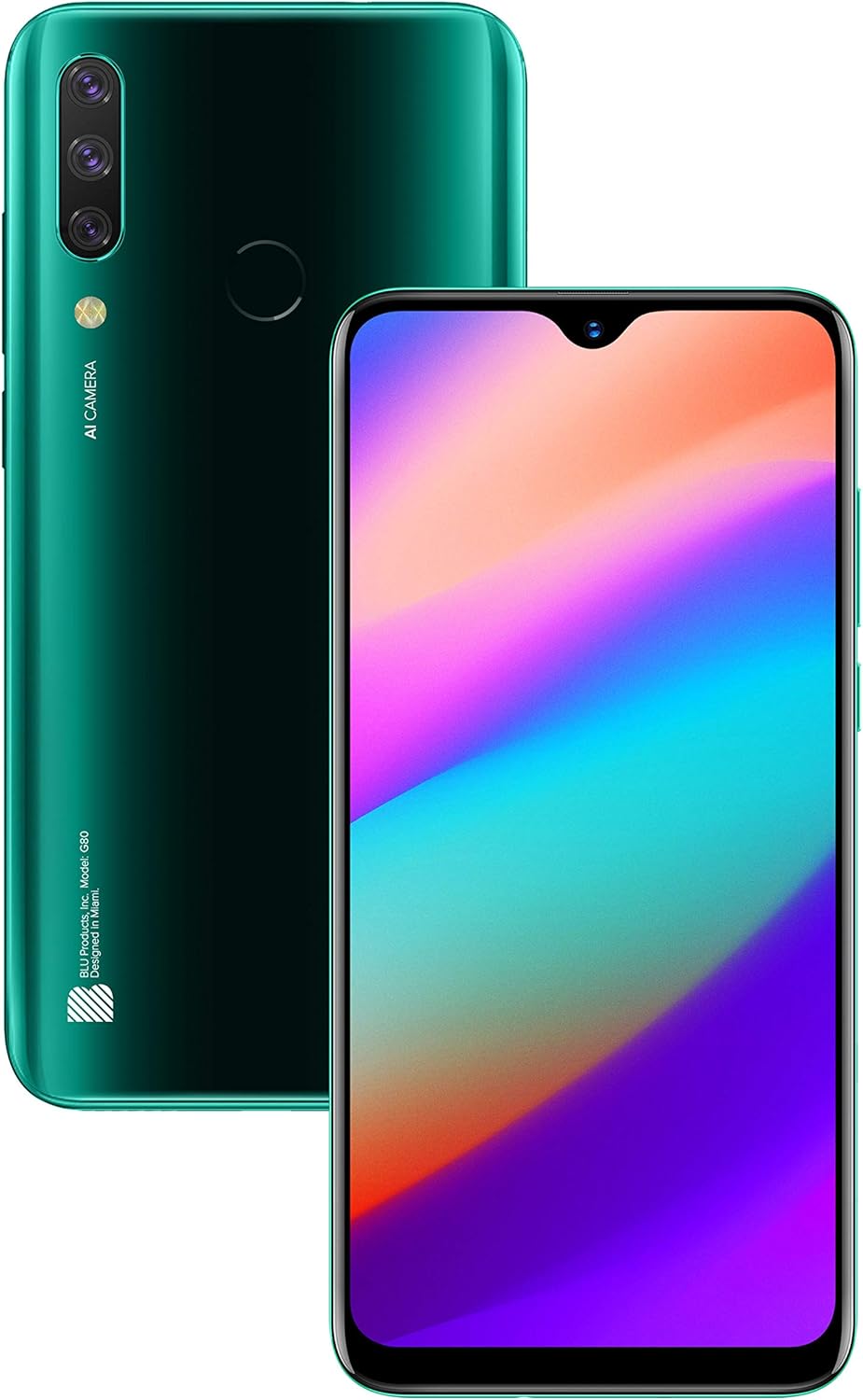 Green 6.5" HD+ 64GB Unlocked Smartphone Y426