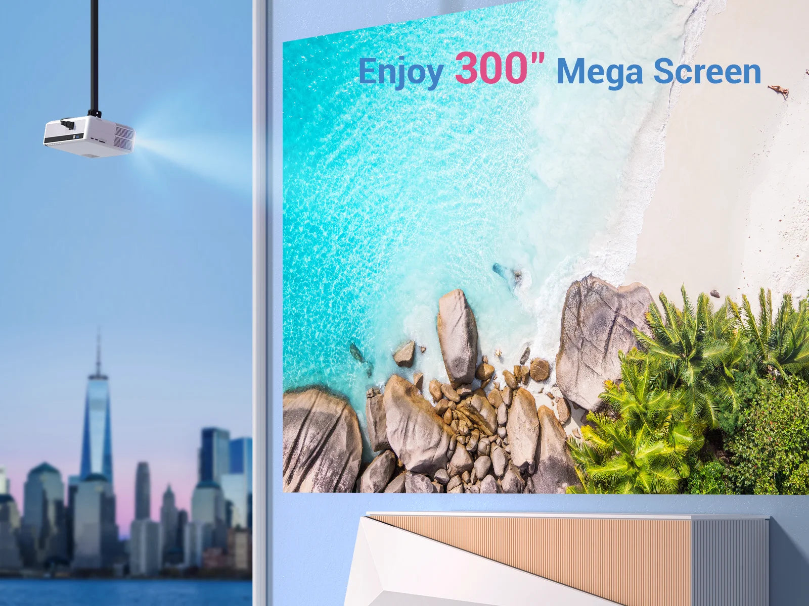 Native 1080P Projector with LCD Display K5787