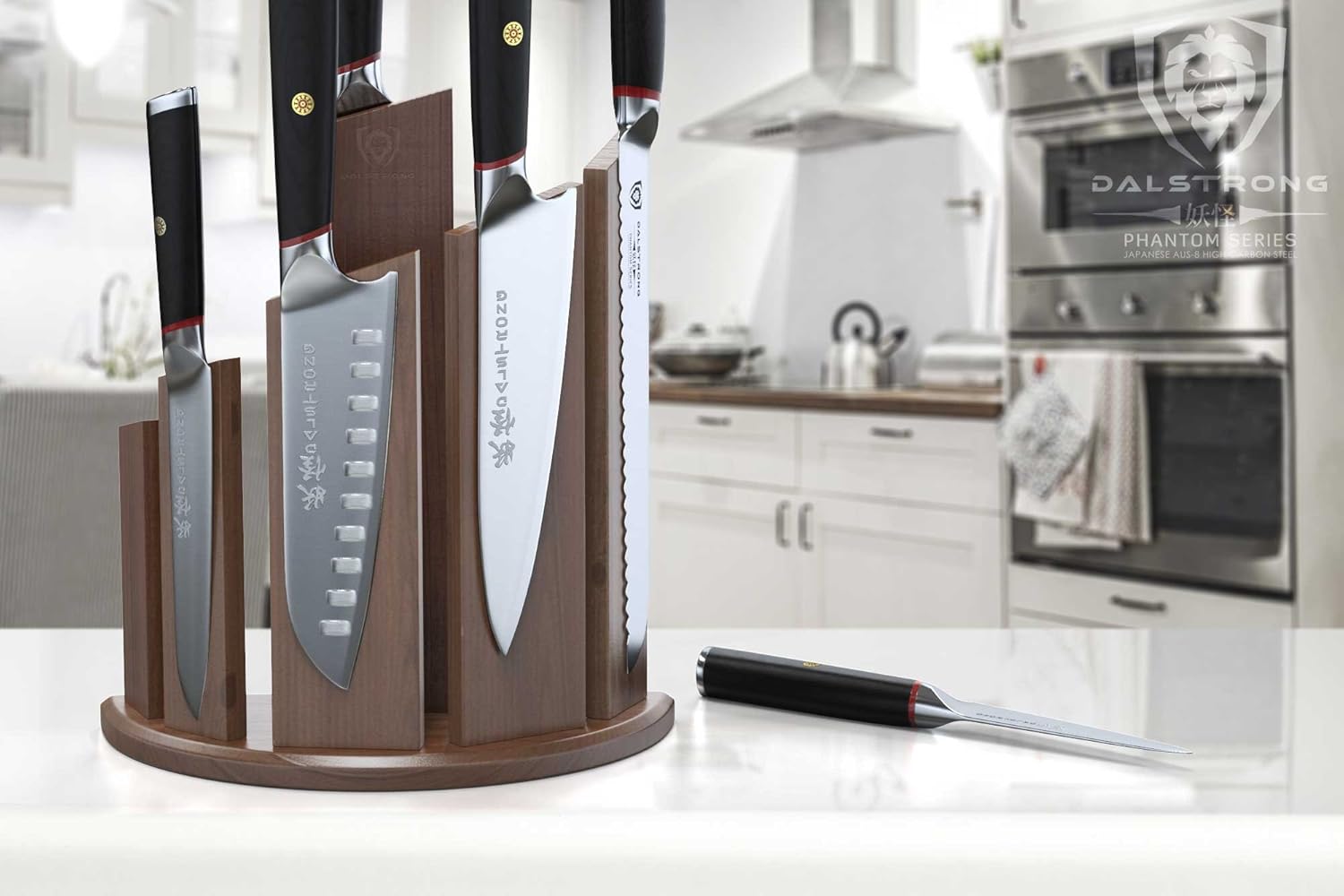 6-Piece Knife Block Set with Magnetic Knife Stand T4333