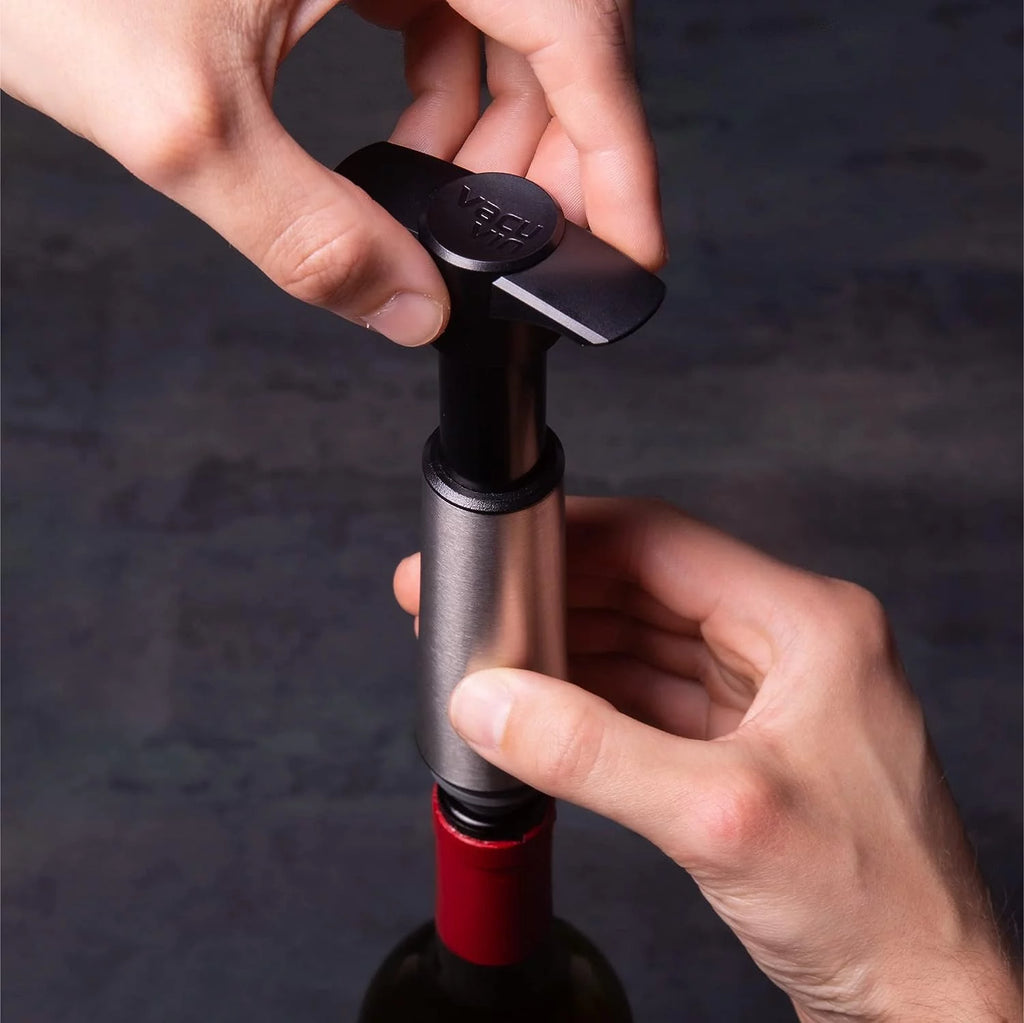 Wine Saver Pump Stainless Steel with Vacuum Wine Stopper Y2710